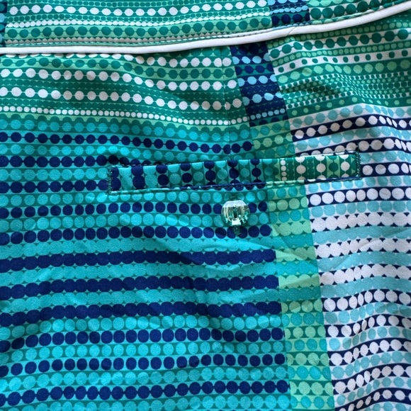 Women's EP Aline Golf Shirts Shorts Blue Green Casual Wear Athleisure Size 6 - Picture 3 of 6